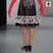Tween Kids Disney Cruella Costume, Black Satin Dress with Faux Fur Bolero and Red Gloves